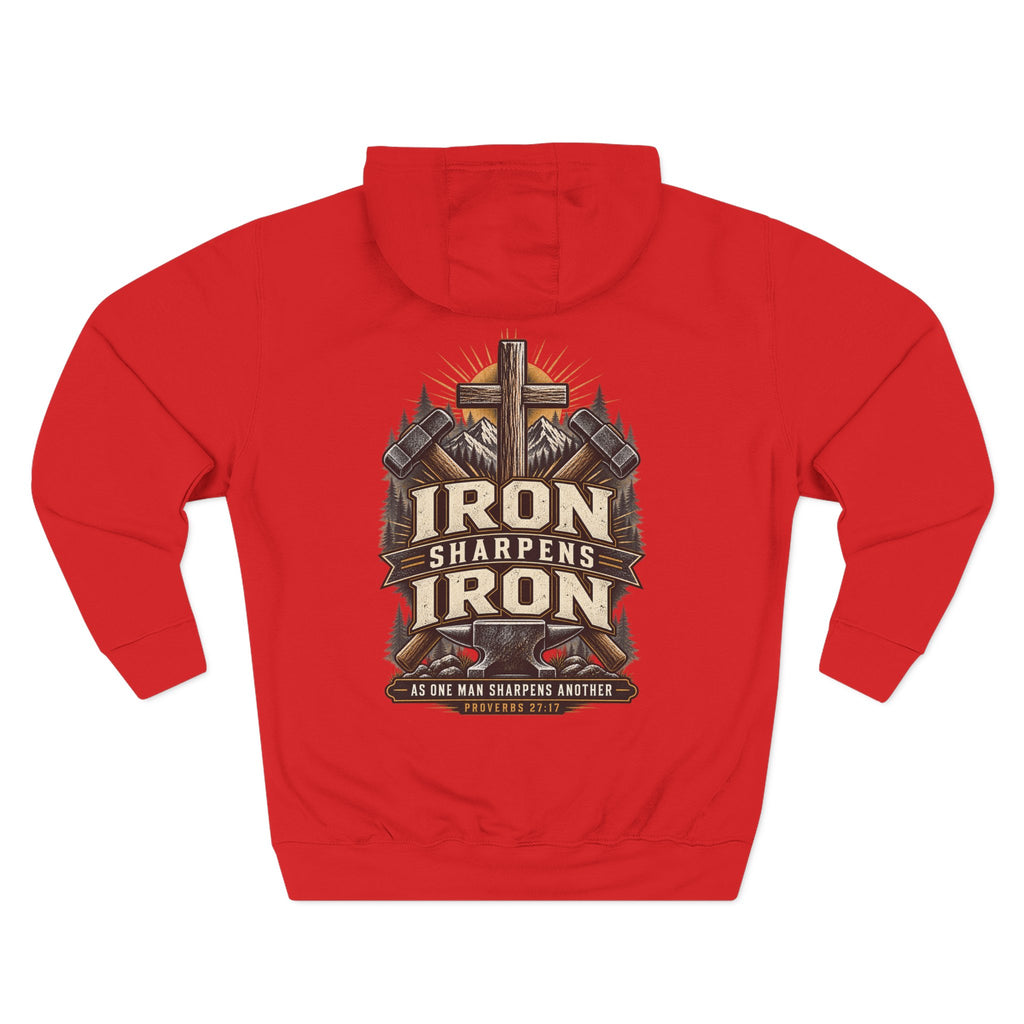 Iron Sharpens Iron Hoodie — Proverbs 27:17