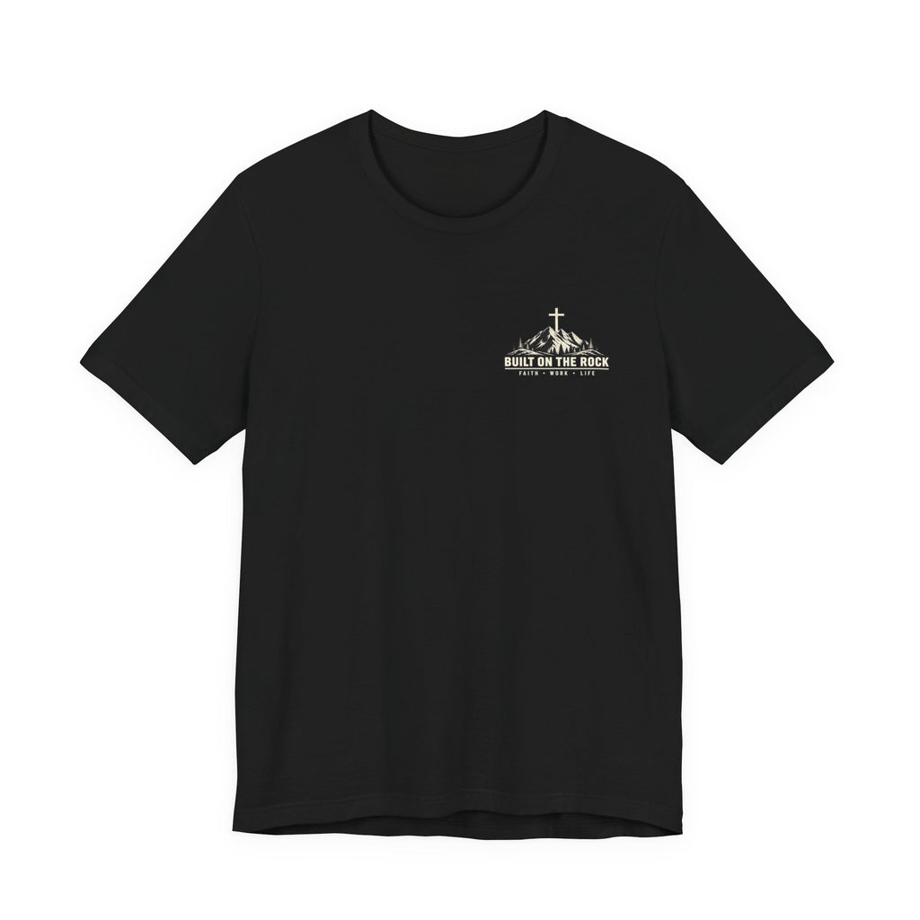 Built on the Rock Tee — Matthew 7:24–25