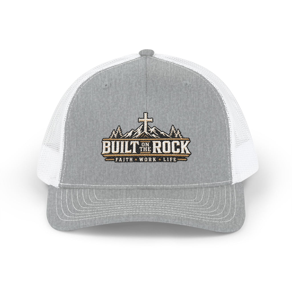 Built on the Rock Trucker Hat — Faith • Work • Life