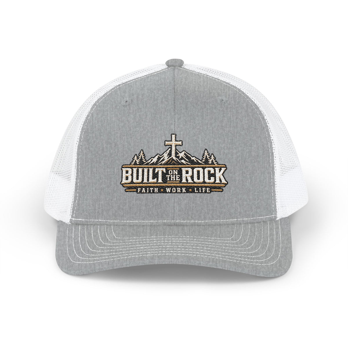 Built on the Rock Trucker Hat — Faith • Work • Life