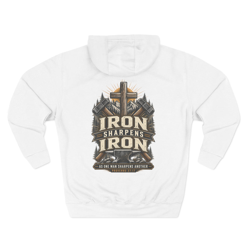 Iron Sharpens Iron Hoodie — Proverbs 27:17