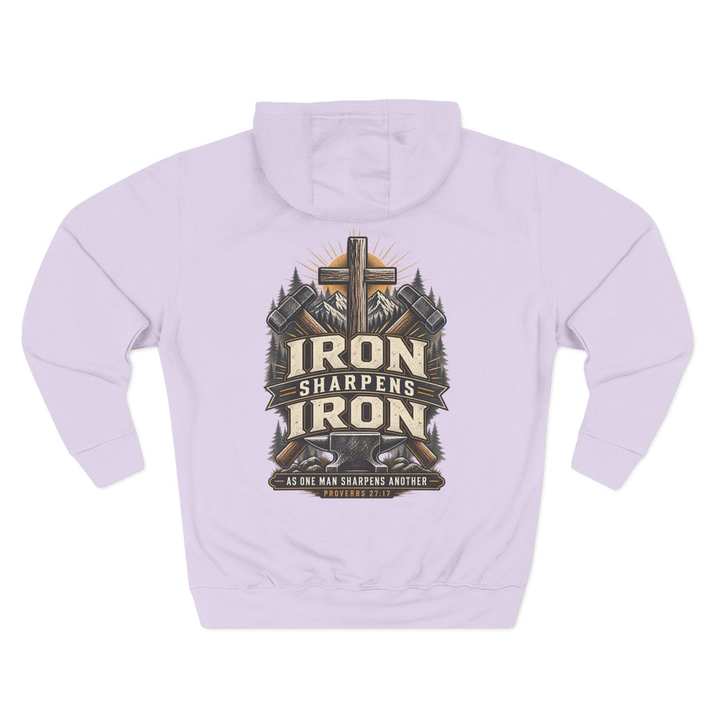 Iron Sharpens Iron Hoodie — Proverbs 27:17
