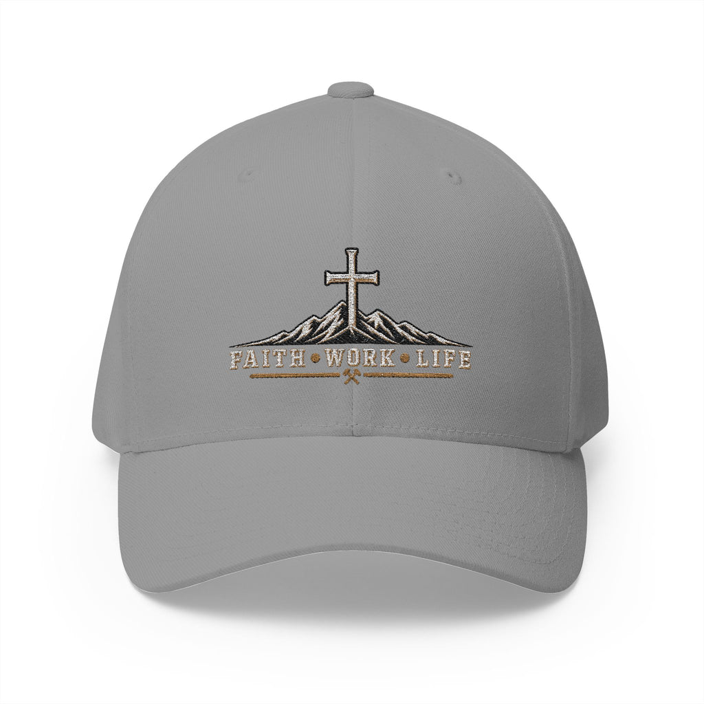 Faith • Work • Life Flexfit Hat — Built on the Rock