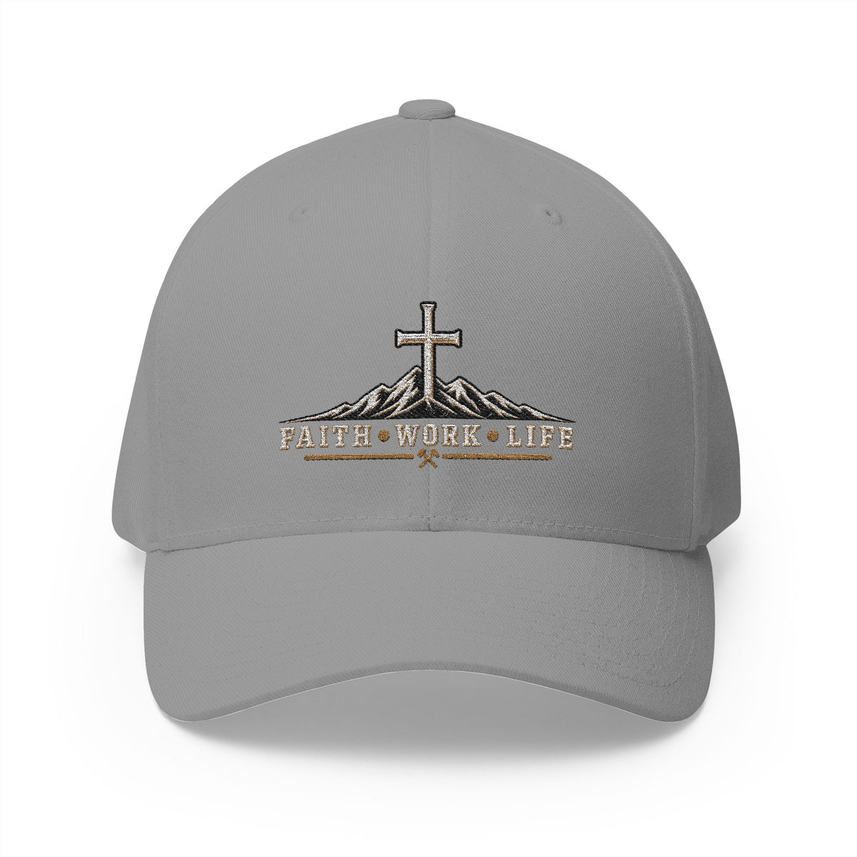 Faith • Work • Life Flexfit Hat — Built on the Rock