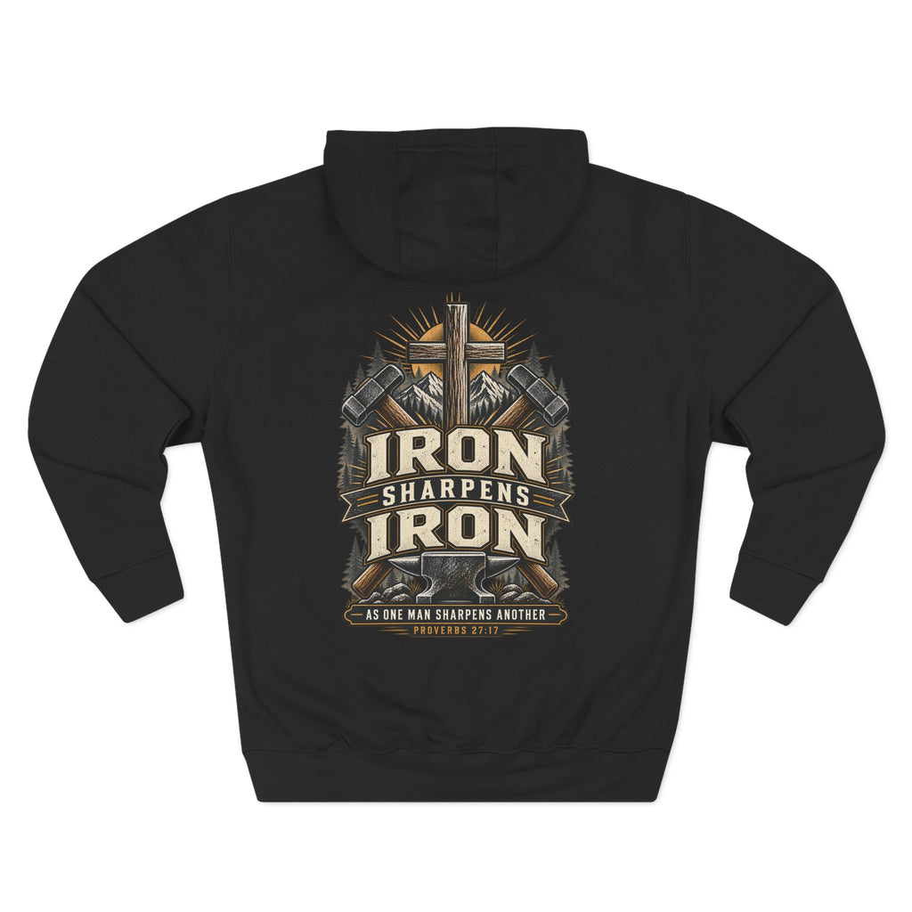 Iron Sharpens Iron Hoodie — Proverbs 27:17