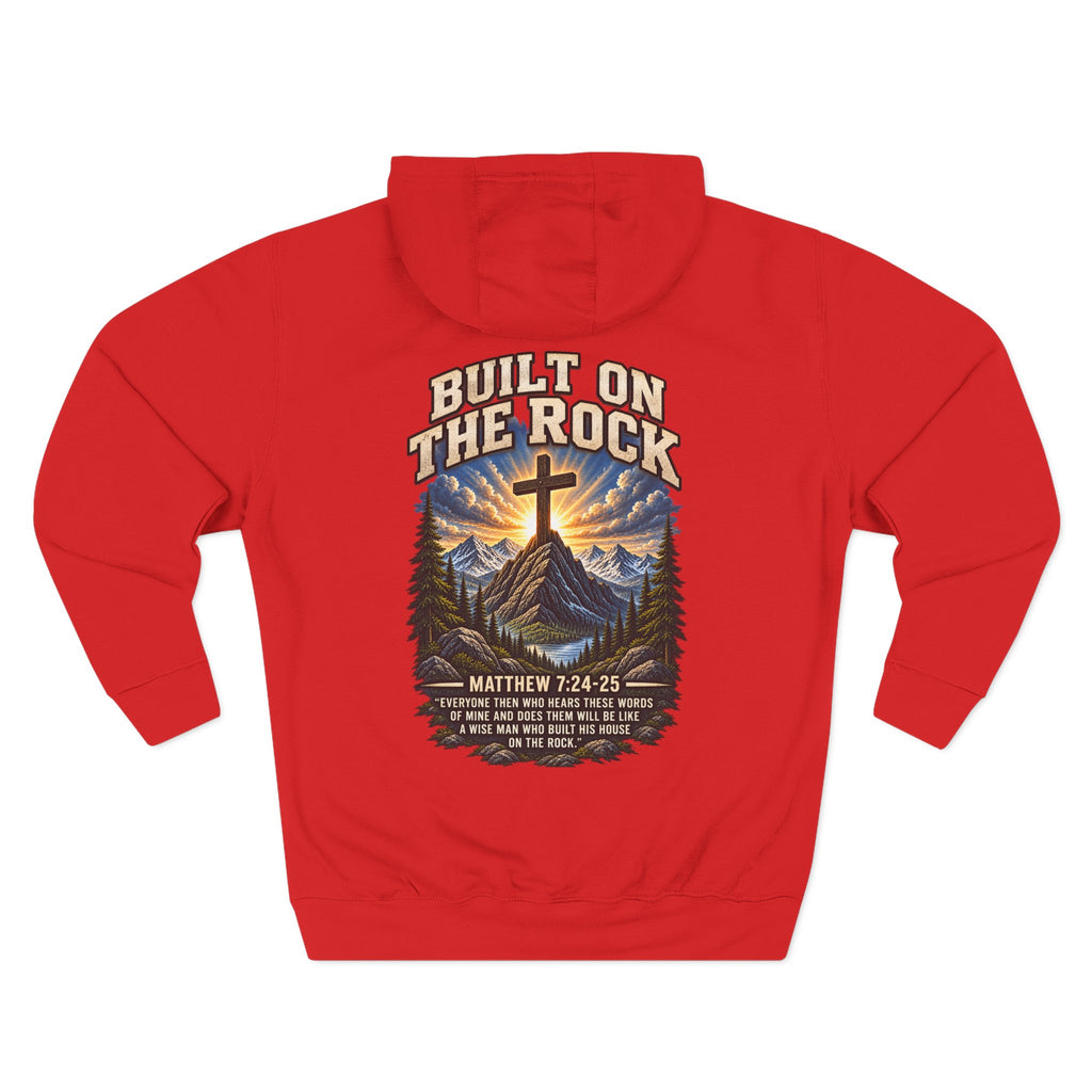 Built on the Rock Hoodie — Matthew 7:24–25