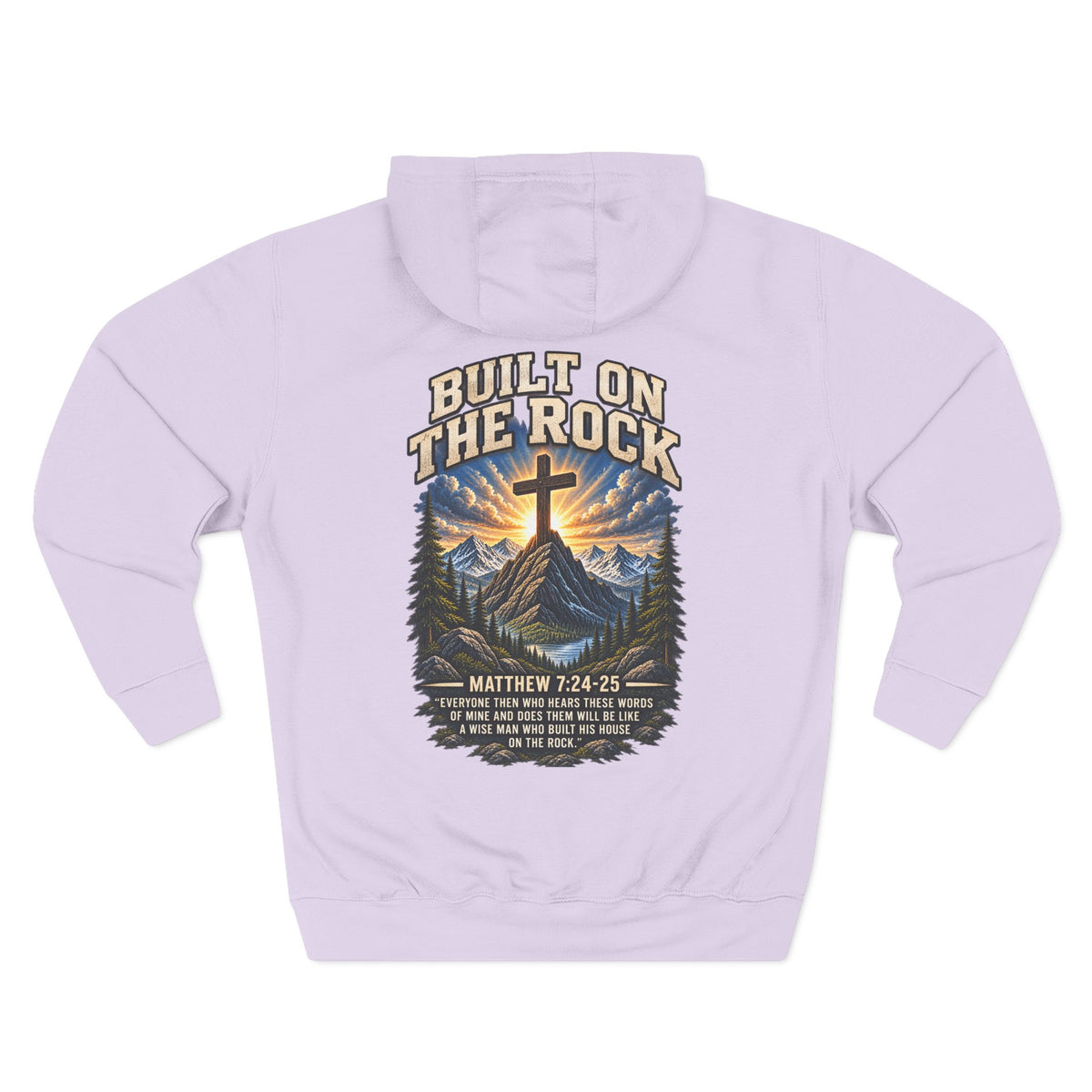 Built on the Rock Hoodie — Matthew 7:24–25