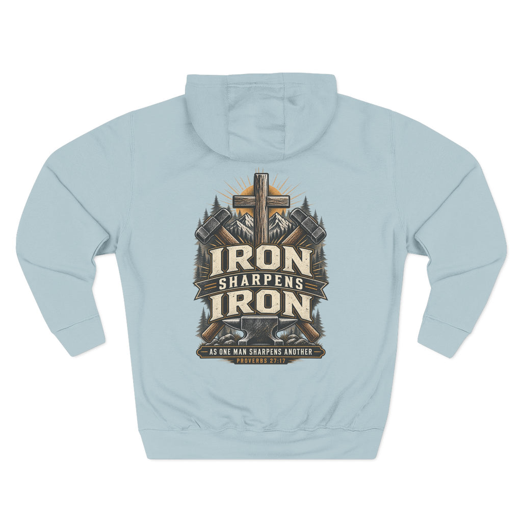Iron Sharpens Iron Hoodie — Proverbs 27:17