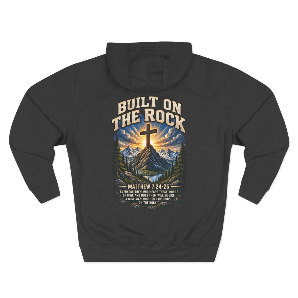 Built on the Rock Hoodie — Matthew 7:24–25