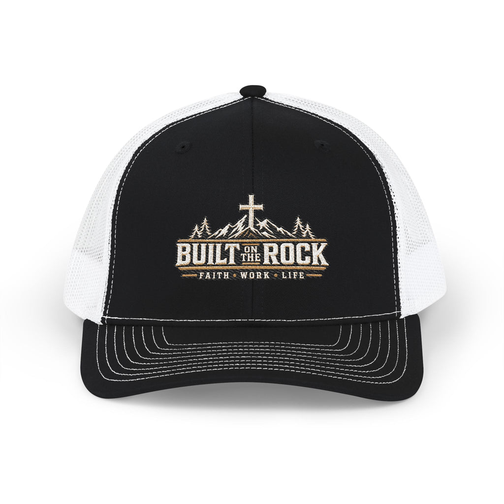 Built on the Rock Trucker Hat — Faith • Work • Life