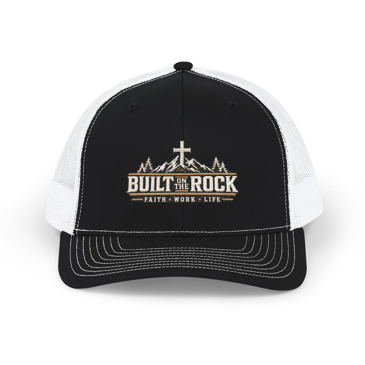 Built on the Rock Trucker Hat — Faith • Work • Life
