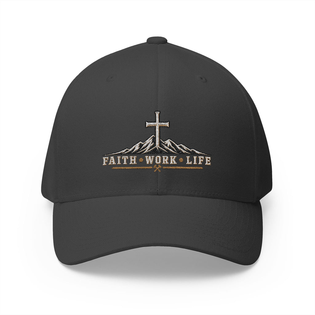 Faith • Work • Life Flexfit Hat — Built on the Rock
