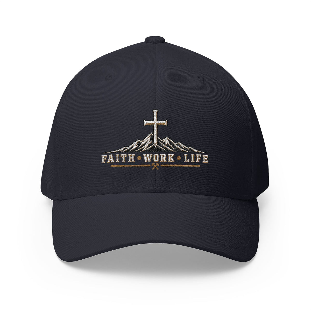 Faith • Work • Life Flexfit Hat — Built on the Rock